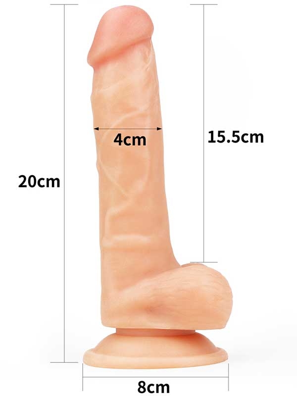 #9533 - Ultra Yumuşak Realistik Penis 20 cm