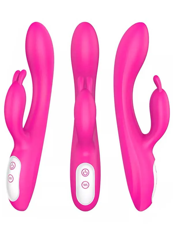 #9121 - Isıtmalı Şarjlı Güçlü Titreşimli Tavşan Vibratör 22 cm