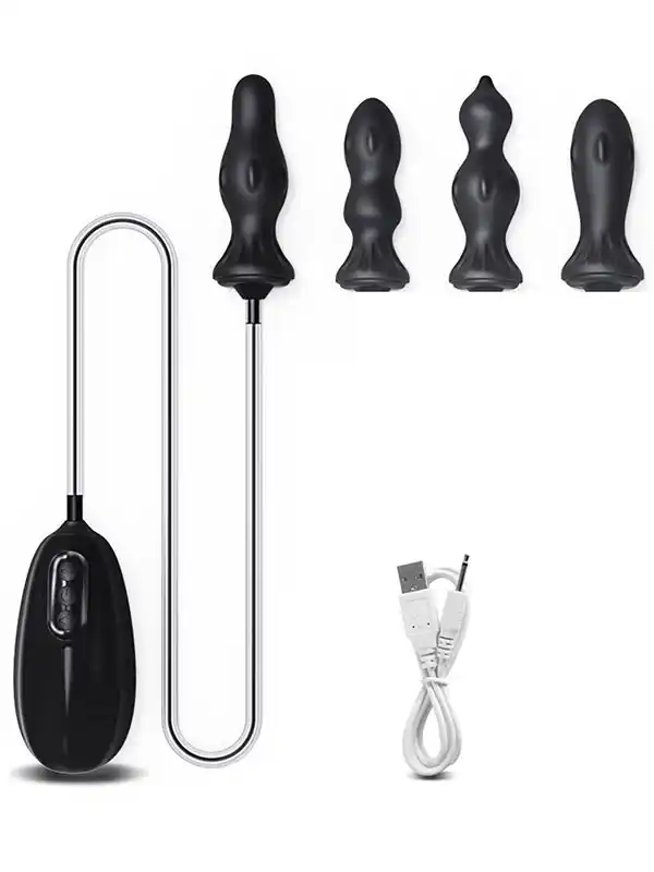 #8351 - Titreşimli ve Şarjlı Şişirilebilir Anal Set