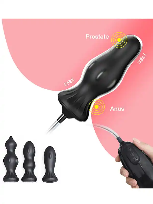#8349 - Titreşimli ve Şarjlı Şişirilebilir Anal Set
