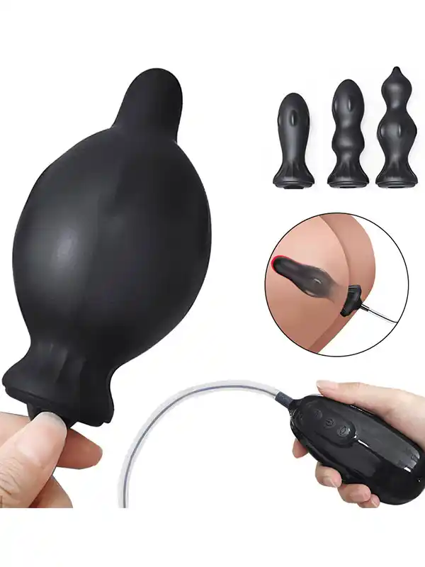#8348 - Titreşimli ve Şarjlı Şişirilebilir Anal Set