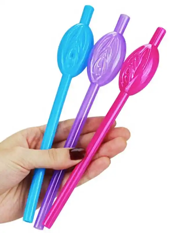 #8957 - Pussy Straws Vajina Pipet 9 Adet