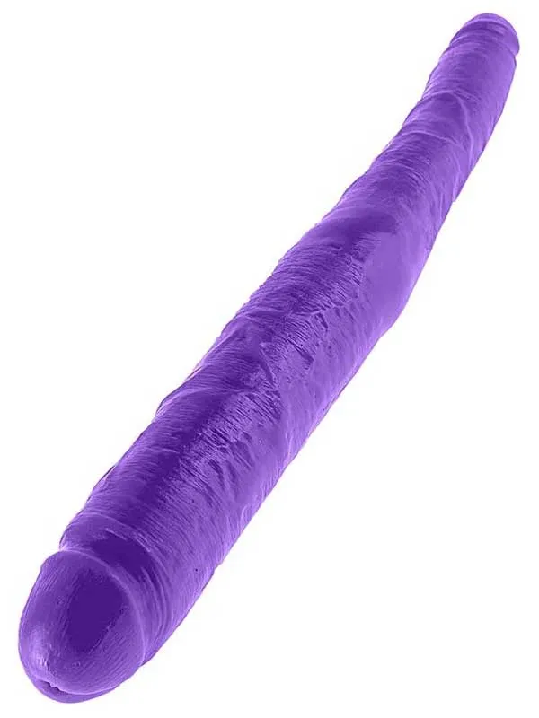 #8983 - Double Dillio 16&quot; Çift Başlı Dildo 43 cm Mor