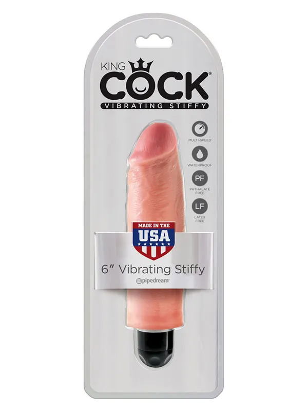 #9299 - King Cock 6&#039;&#039; Stiffy Titreşimli Vibratör Ten 15.5 cm