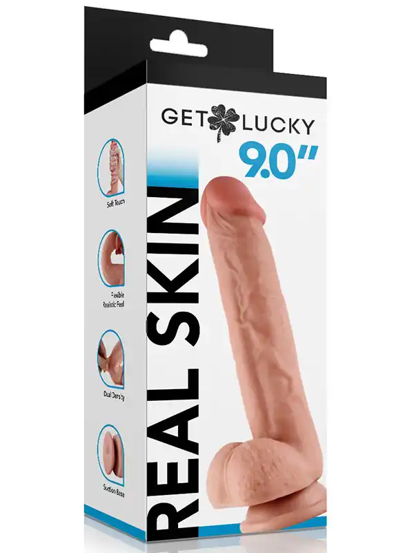 #8512 - 9&quot; Dual Layer Oynar Derili Realistik Dildo 23 cm