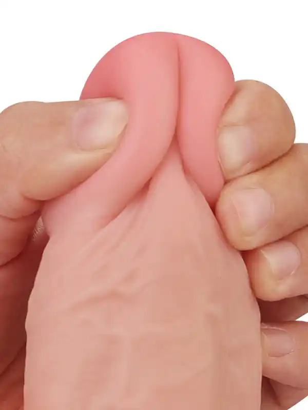 #8510 - 9&quot; Dual Layer Oynar Derili Realistik Dildo 23 cm