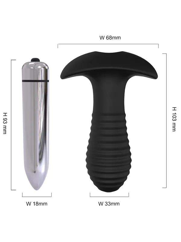 #9255 - Giyilebilir Titreşimli Spiral Butt Plug