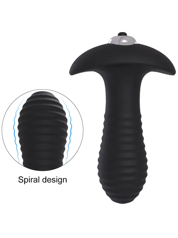 #9257 - Giyilebilir Titreşimli Spiral Butt Plug
