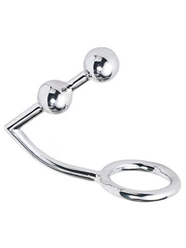 #10013 - Çift Boğumlu Çelik Anal Plug