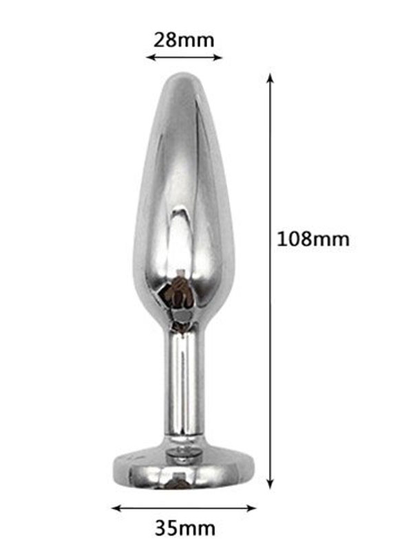 #9405 - NOXXX Taşlı Çelik Anal Plug 11 cm