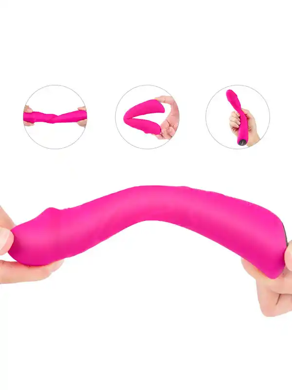 #8475 - Güçlü Esnek Şarjlı Vibratör 21 cm