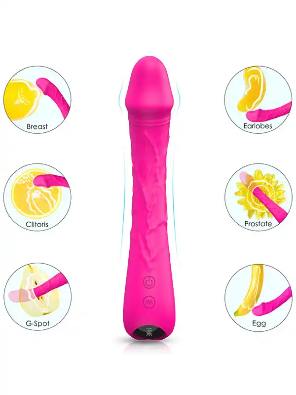 #8474 - Güçlü Esnek Şarjlı Vibratör 21 cm