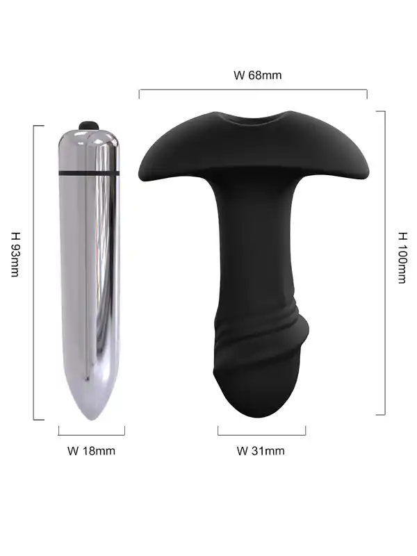 #8917 - Giyilebilir Titreşimli Penis Butt Plug