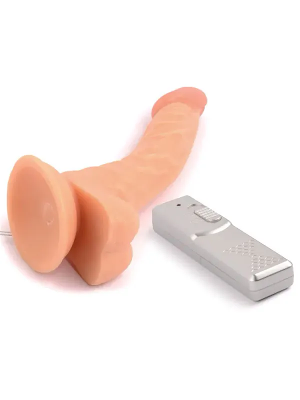 #8577 - 9” Eğik Titreşimli Realistik Penis 23 cm