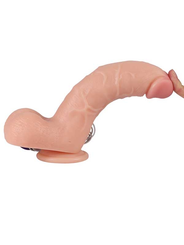 #9473 - Vibrating Realistik Dokulu Titreşimli Dildo 21 cm