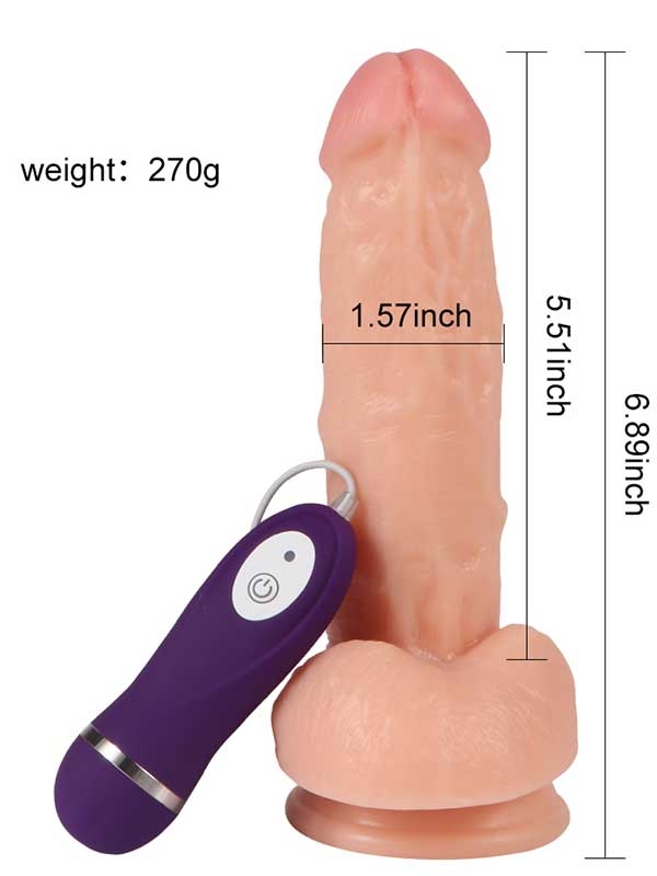 #9479 - Titreşimli Gerçekçi Realistik Penis 17.5 cm