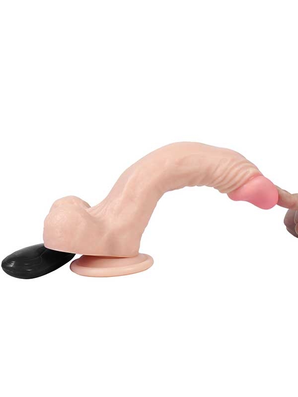 #9483 - Titreşimli Realistik Gerçekçi Doku Dildo 21 cm