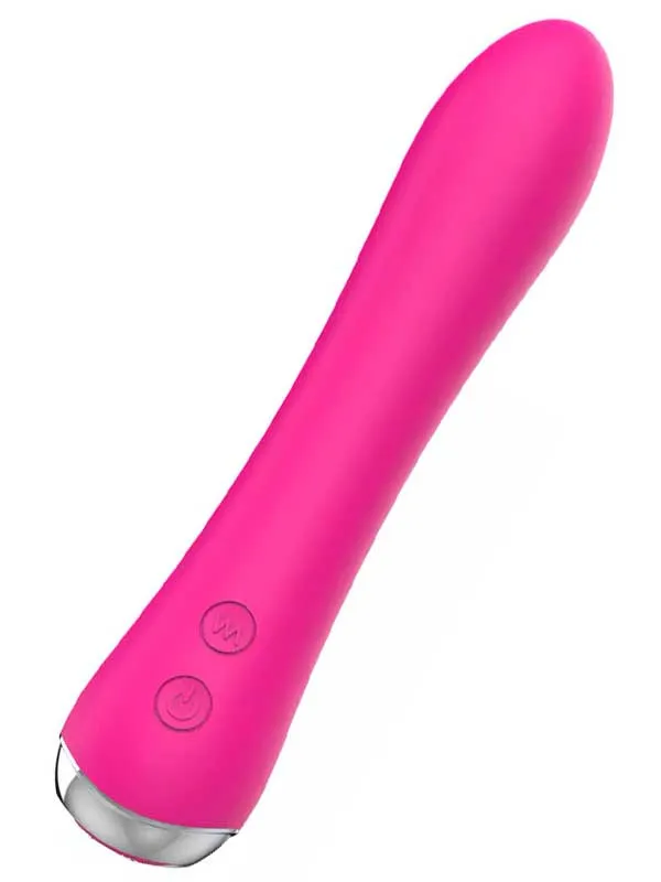 #S254 - Isıtmalı Şarjlı Güçlü Titreşimli Esnek Silikon Vibratör 17.5 cm