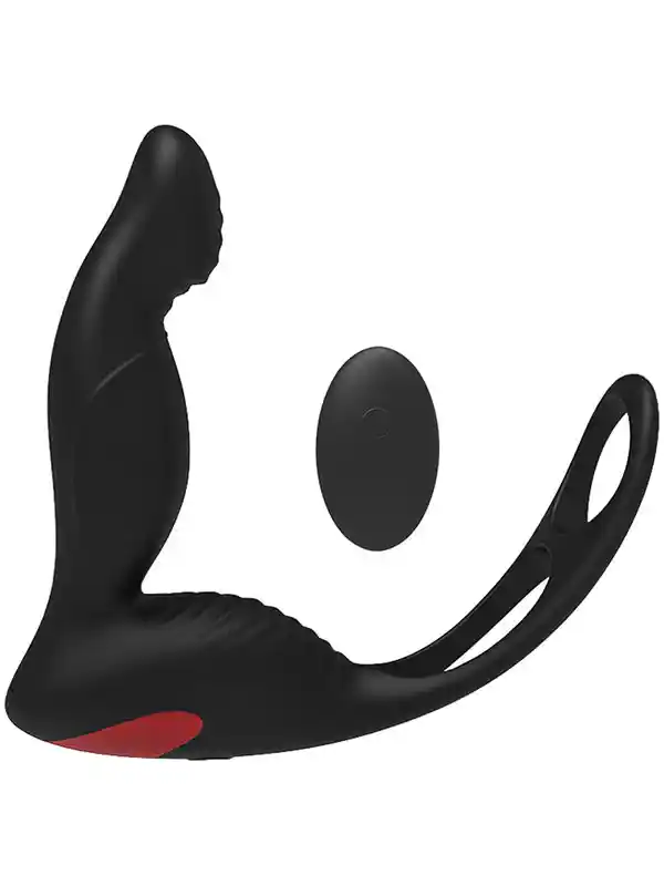 #S070-2 - Penis Halkalı Prostat Şarjlı Uzaktan Kumandalı Anal Vibratör