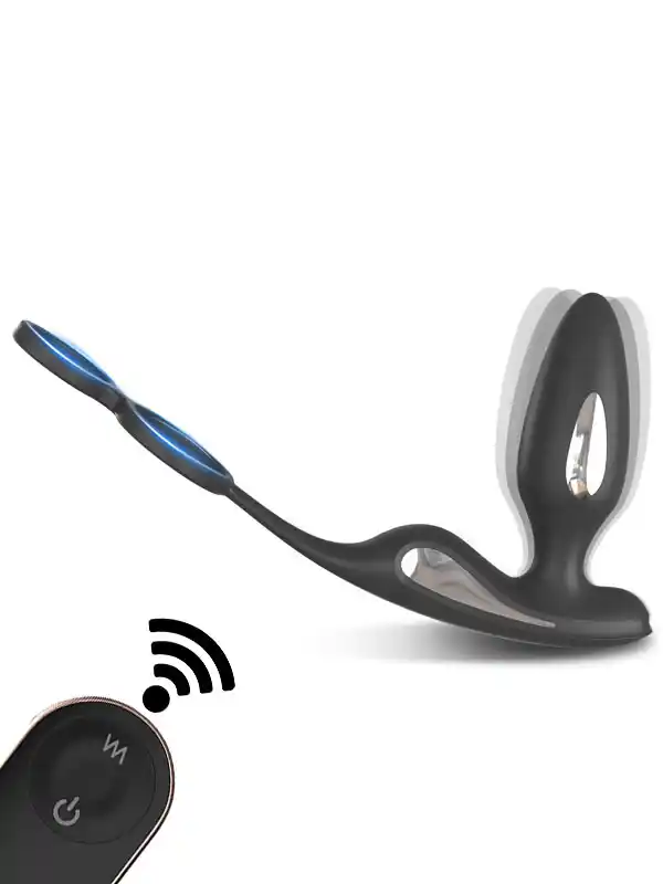 #S426-4 - Penis Halkalı Şarjlı Giyilebilir Anal Vibratör