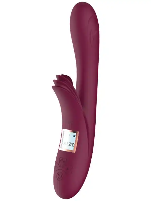 #LLB1913 - Isıtmalı Şarjlı LCD Ekranlı 10 Titreşim Modlu Vibratör 23 cm