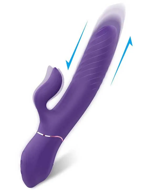 #S142-2 - İleri Geri Hareketli Isıtmalı Şarjlı G-Spot Vibratör 21 cm