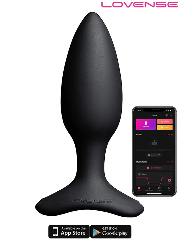 #LVHS2-1-5 - Lovense HUSH 2 Anal Plug 1.5&quot; App Controlled