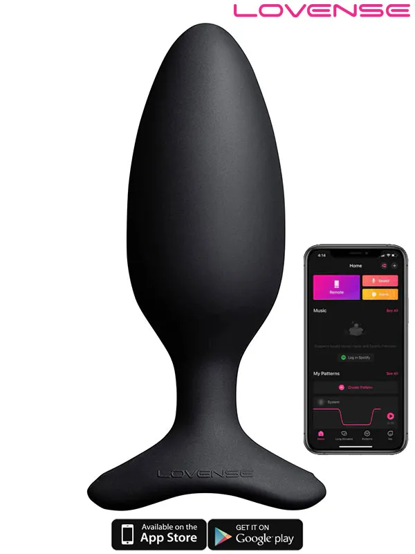 #LVHS2-1-75 - Lovense HUSH 2 Anal Plug 1.75&quot; App Controlled