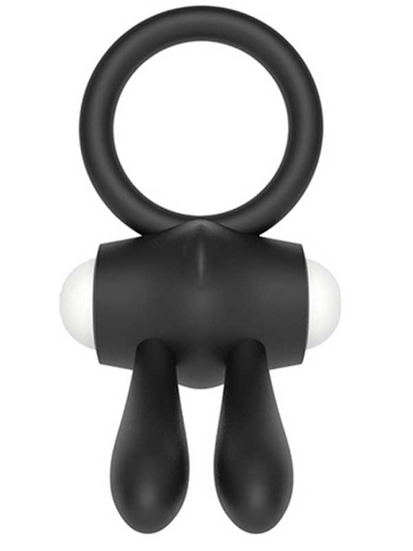 #LV1422 - LoveToy Klitoris Uyarıcılı Titreşimli Silikon Penis Halkası
