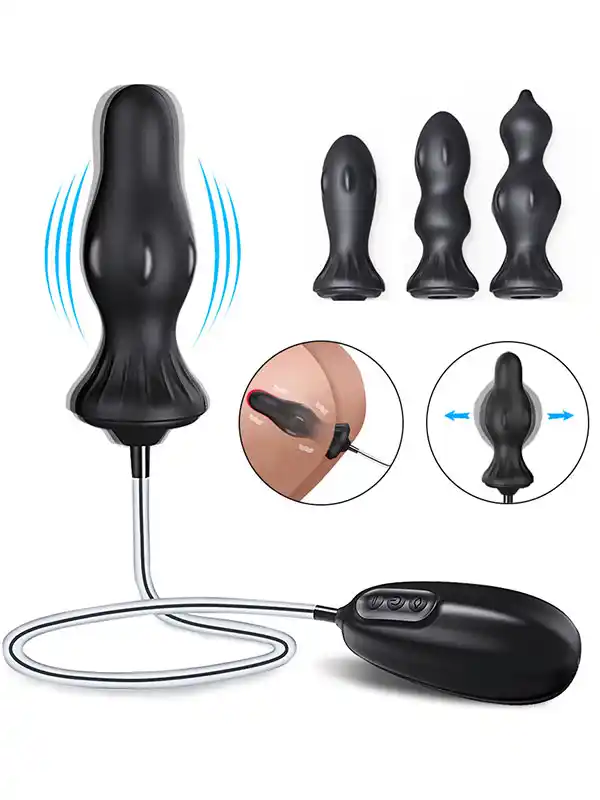#406301 - Titreşimli ve Şarjlı Şişirilebilir Anal Set