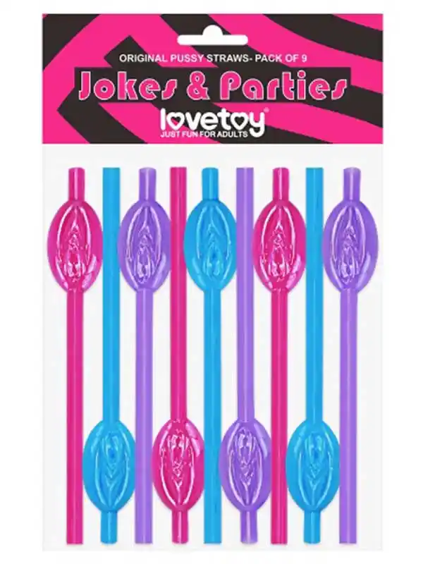 #LV765002C - Pussy Straws Vajina Pipet 9 Adet