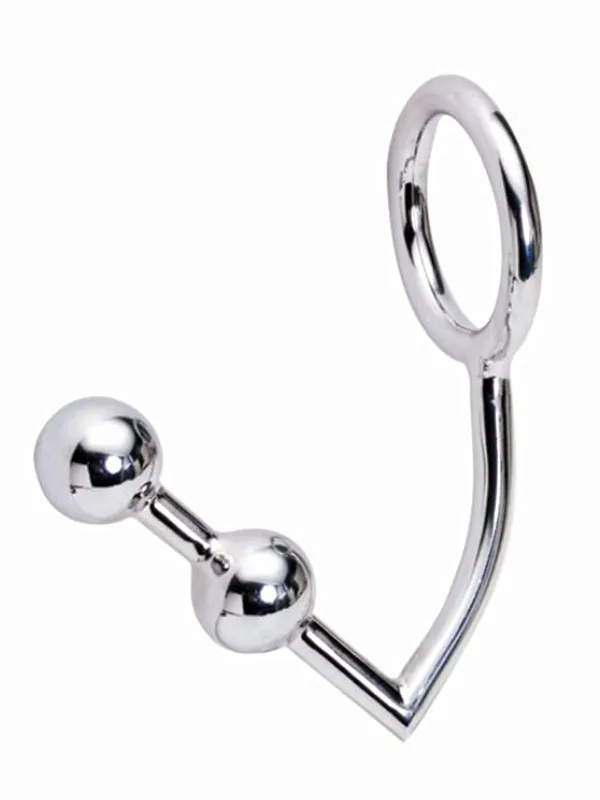 #SM438 - Çift Boğumlu Çelik Anal Plug