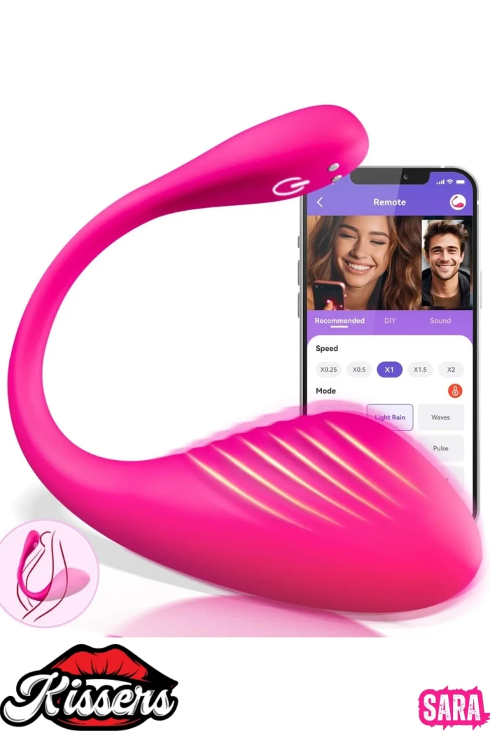 #Kissers341 - Heyecan Dolu Anlar İçin Telefon Kontrollü G Nokta ve Klitoris Uyarıcı Kilot